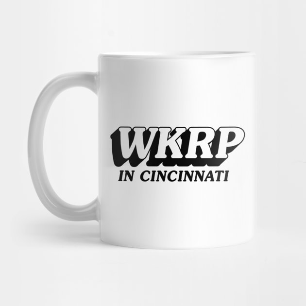 WKRP in Cincinnati (mug | black text) by cabinboy100